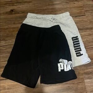 Puma Black and Gray Shorts Set